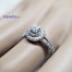 แหวนทองคำขาว แหวนเพชร แหวนคู่ แหวนแต่งงาน แหวนหมั้น - R1210DWG
